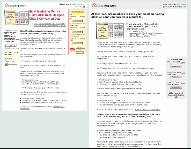 History of Landing Page, How Landing Pages Looked Like in 2005