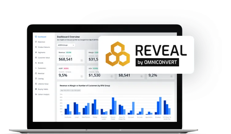 A blog featuring a laptop with the word "reveal" prominently displayed on it.