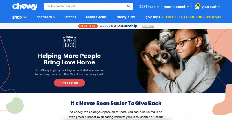The homepage of cybay, a hub for ecommerce brands.