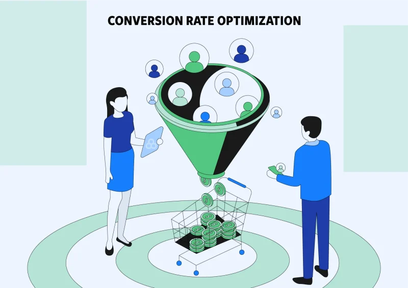 Illustration of the concept Conversion Rate Optimization