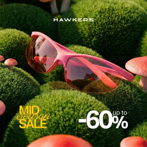 hawkersco.com ad: UP TO -60% MID SEASON SALE