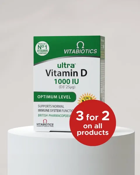 vitabiotics.com ad: 3 for 2 on All Products