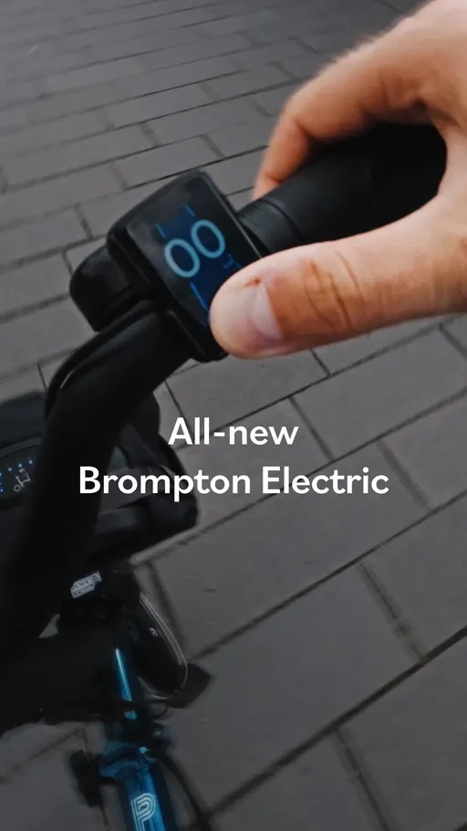 brompton.com ad: All-new Brompton Electric