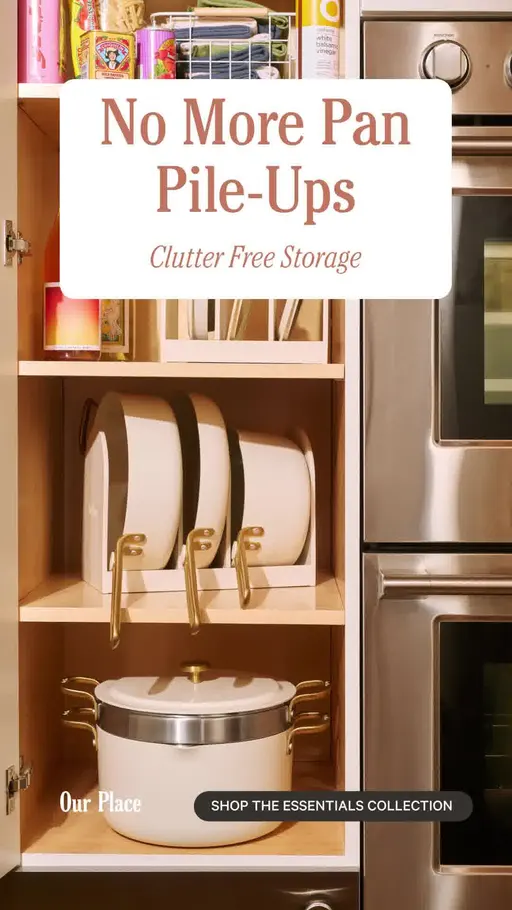 ourplace.com ad: No More Pan Pile-Ups