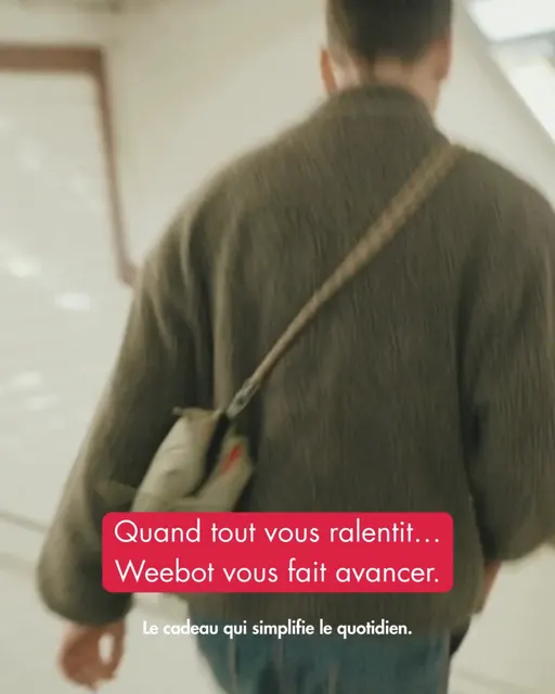wee-bot.com ad: Quand tout vous ralentit… Weebot vous fait avancer.