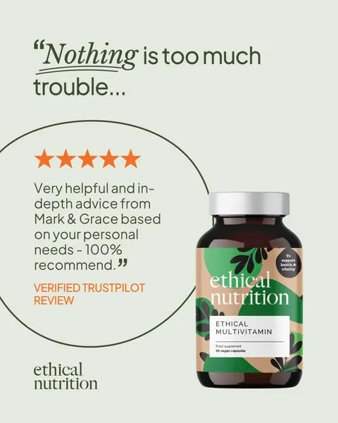 ethical-nutrition.com ad: Nothing is too much trouble...
