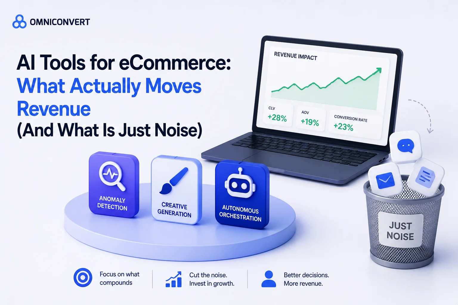 AI Tools for eCommerce: What Actually Moves Revenue (And What Is Just Noise)