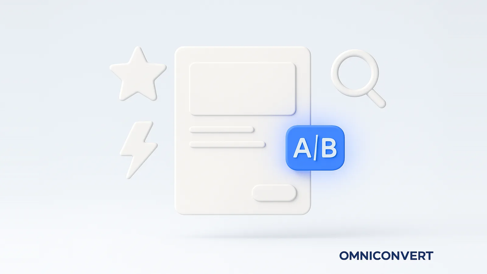 CRO techniques: a web page being optimized through testing, with one tested change lifting its conversion rate, marked in blue