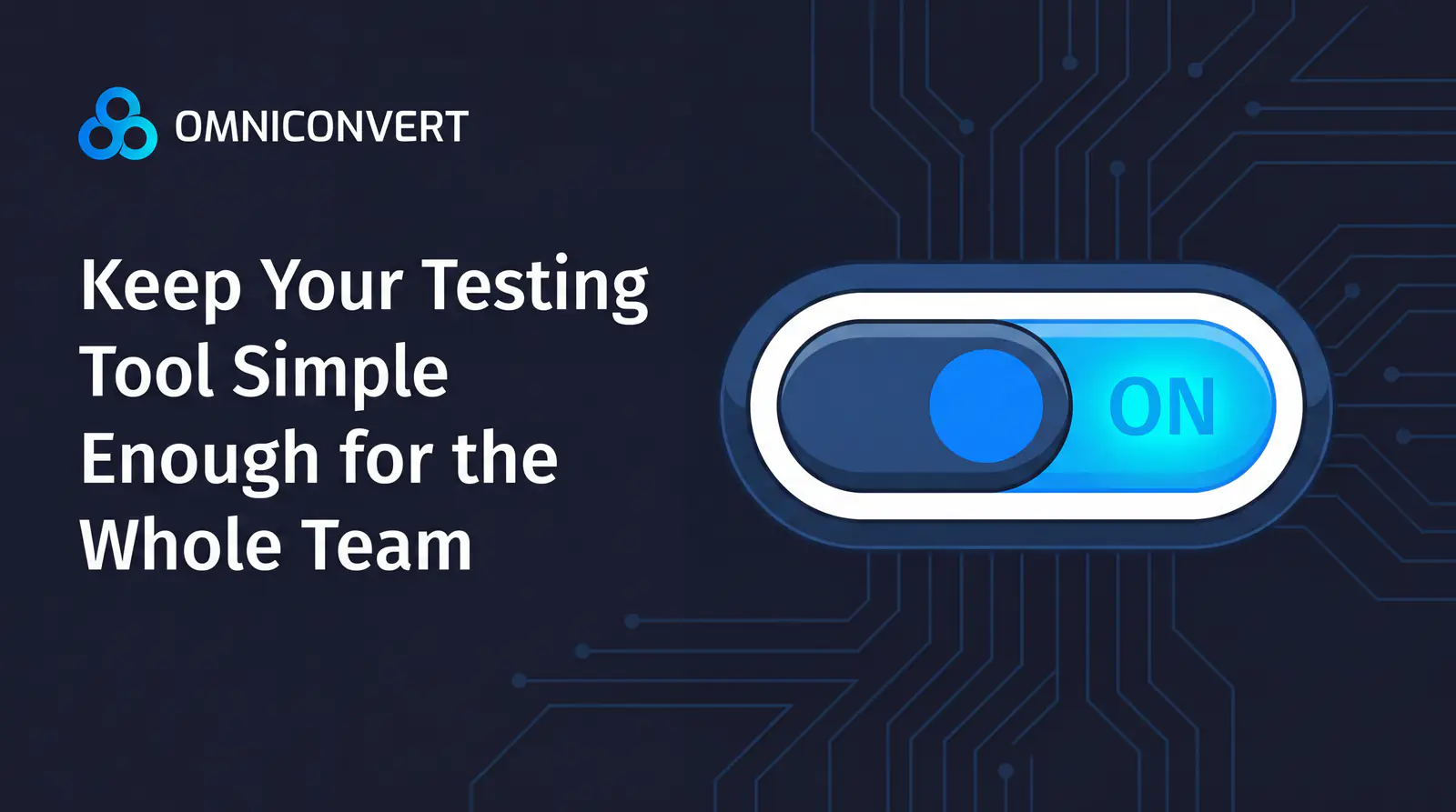 Team adoption diagram showing marketer, content team, and new hire all independently running tests in an accessible platform