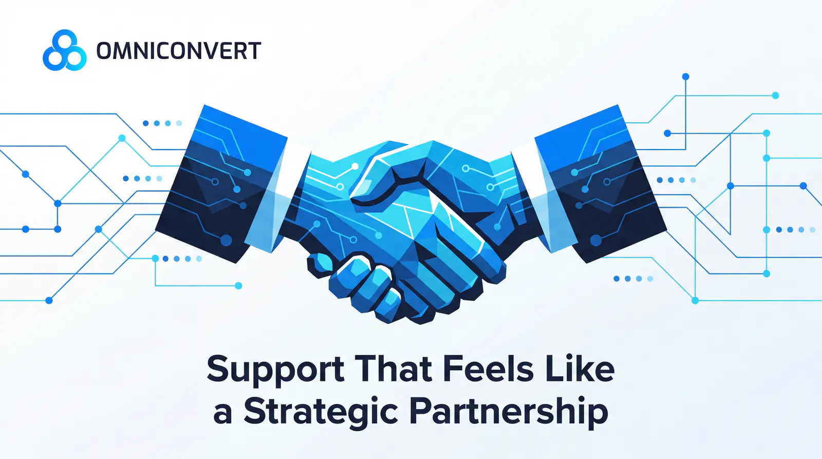 Proactive support model — monthly strategy calls, hands-on implementation guidance, and dedicated account management