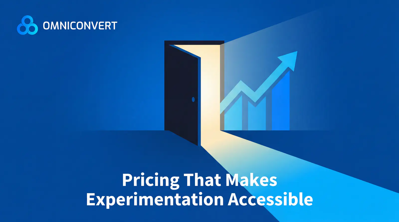 Pricing comparison showing Omniconvert's free tier at 50,000 sessions vs. enterprise-priced alternatives