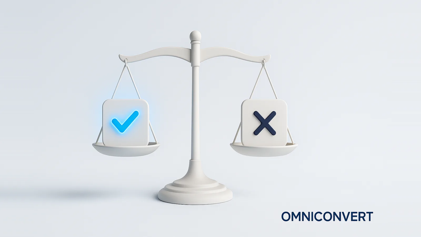 Type 1 vs Type 2 error: a false-positive winner shipped by mistake and a true winner missed, shown as two A/B test outcomes