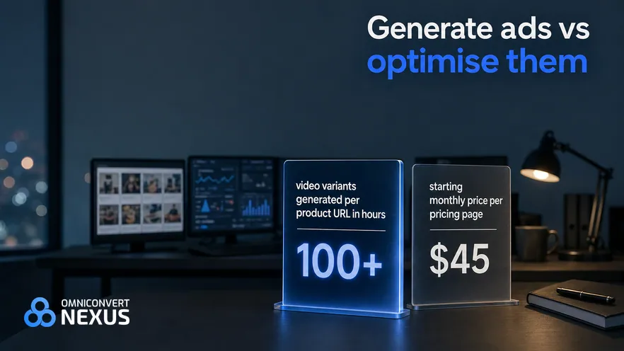 Creatify vs Madgicx vs Omniconvert Commander (2026): Generate ads vs optimise them