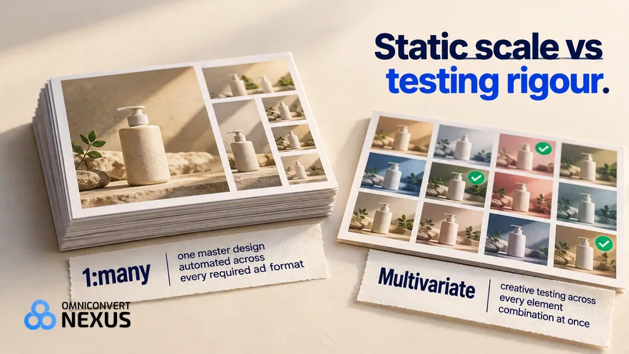 Creatopy vs Marpipe vs Omniconvert Commander (2026): Static scale vs testing rigour.
