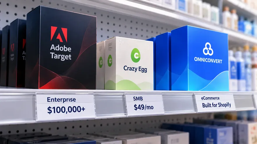 Adobe Target vs Crazy Egg vs Omniconvert Explore