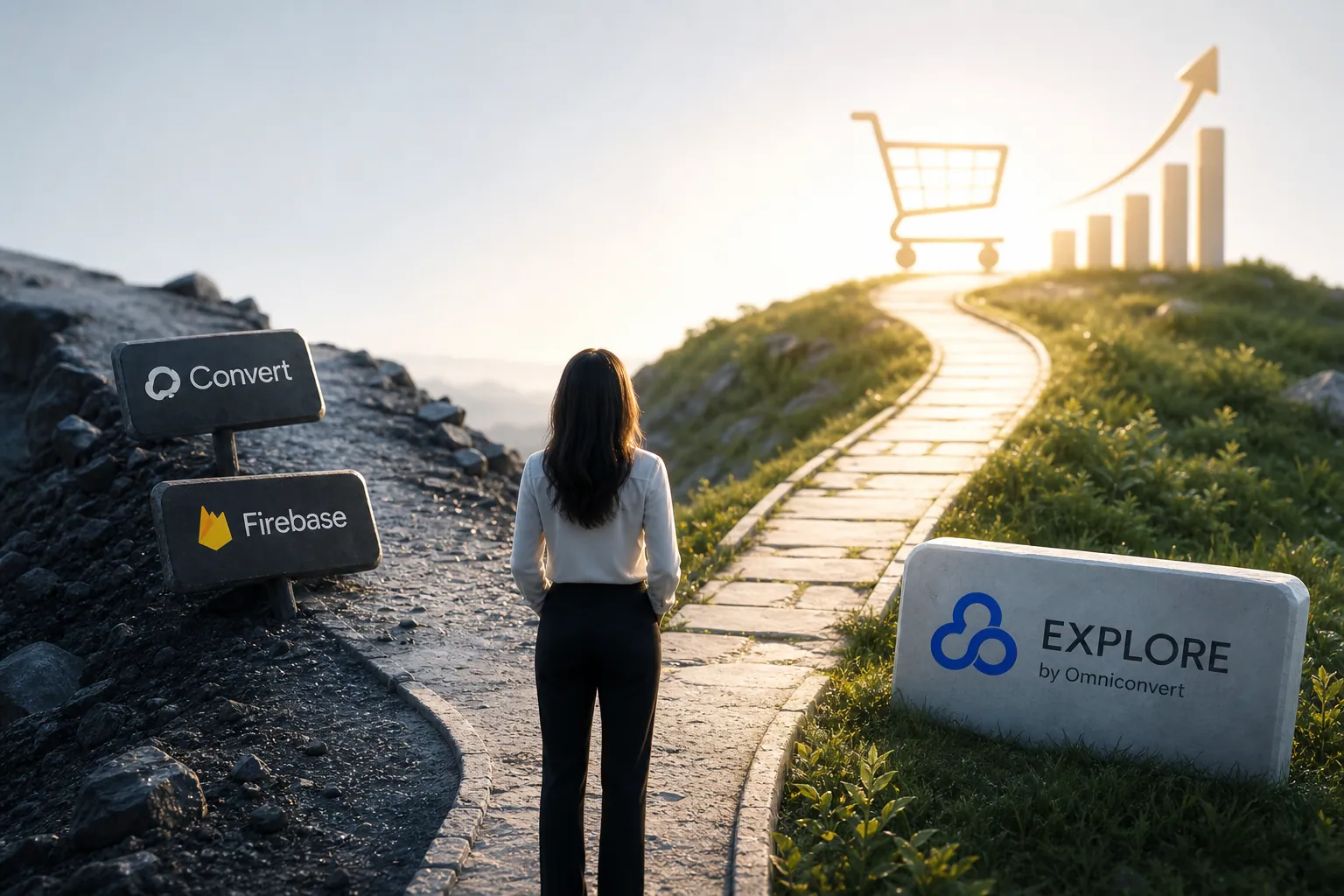 Convert, Firebase A/B Testing, and Omniconvert Explore compared: privacy-first web A/B testing and free mobile-app experimentation versus Shopify-native eCommerce CRO measured in revenue per visitor.