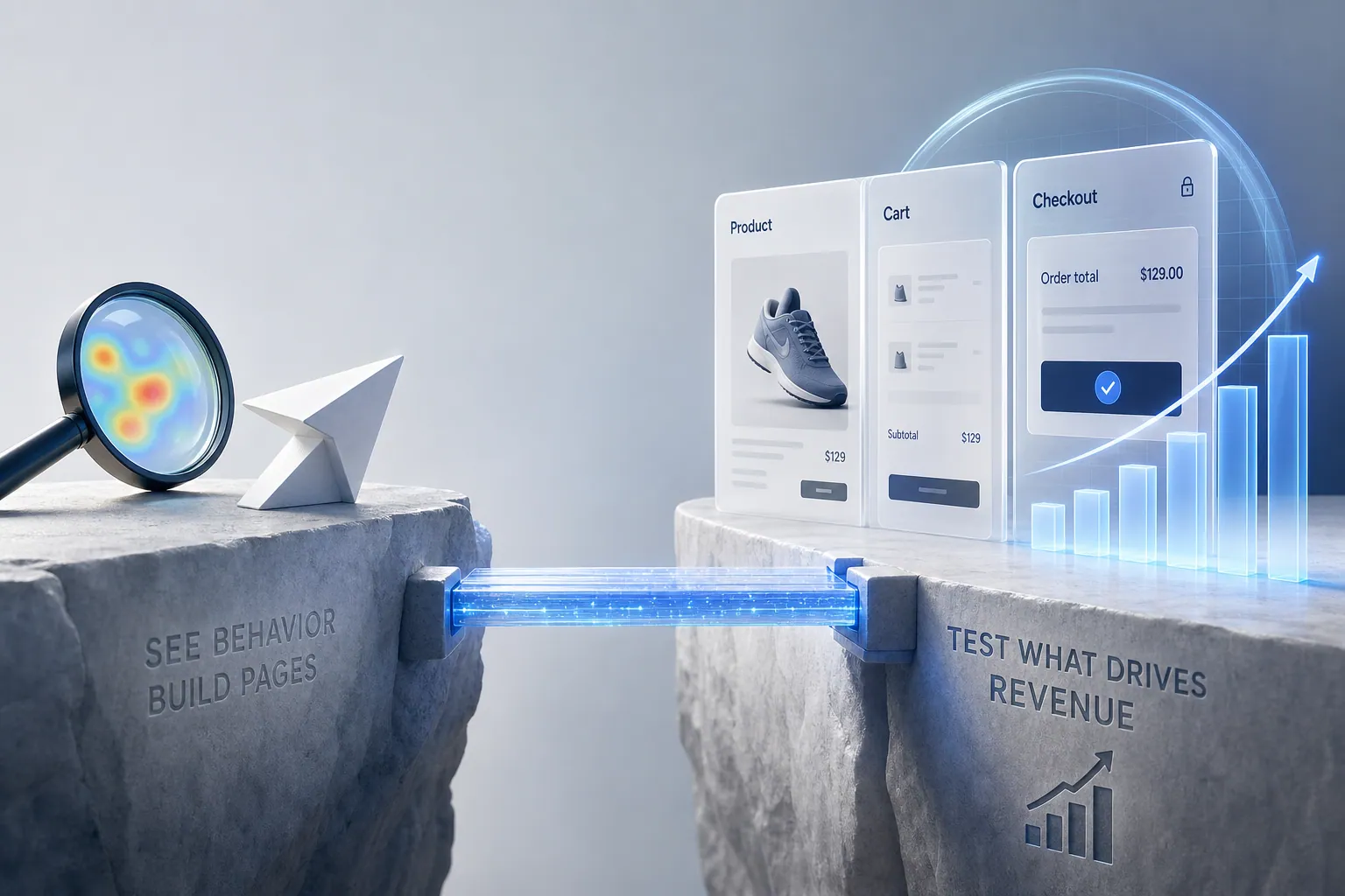 Crazy Egg, Unbounce, and Omniconvert Explore compared: heatmaps and landing-page testing versus Shopify-native eCommerce CRO measured in revenue per visitor.