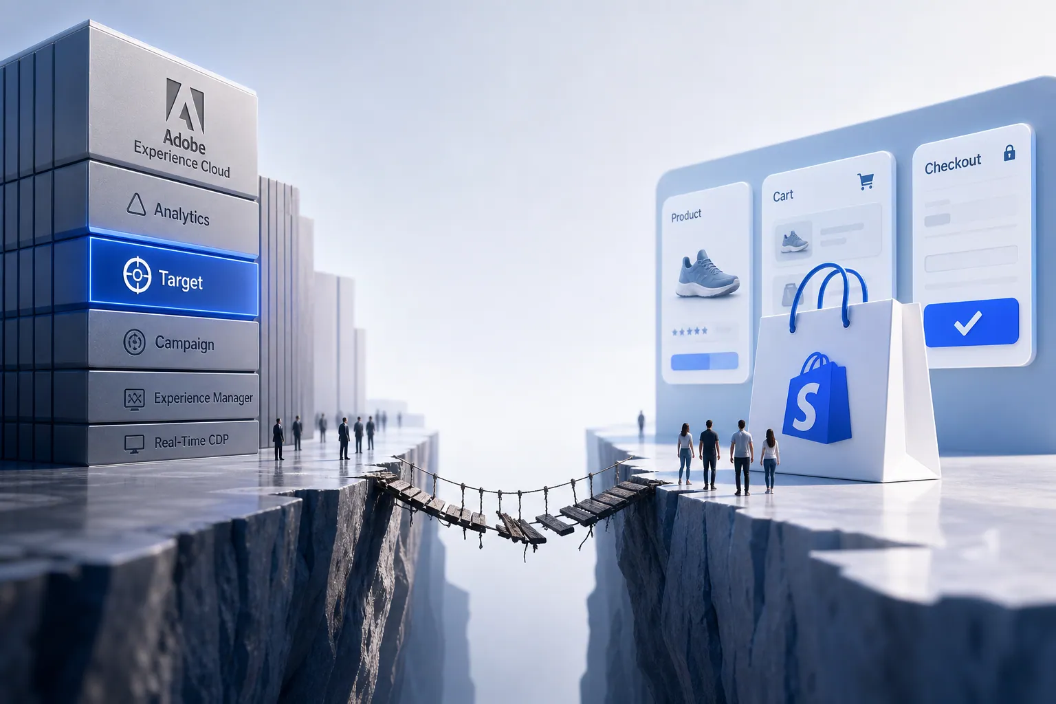 Omniconvert Explore and Adobe Target compared for enterprise Adobe stack testing versus Shopify eCommerce CRO.