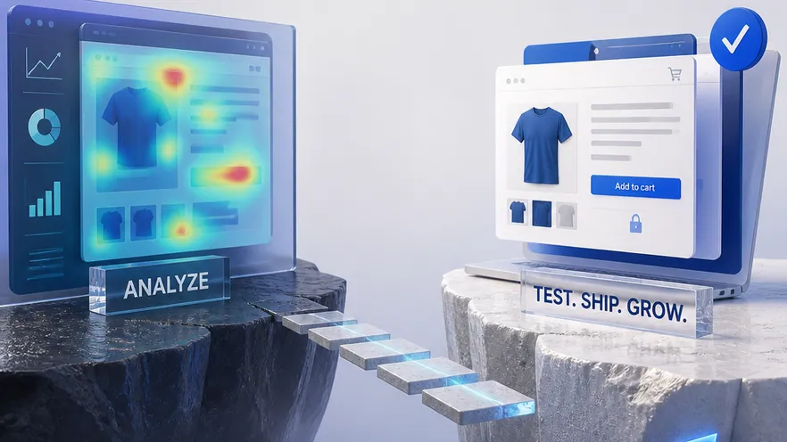Omniconvert Explore and Contentsquare compared for enterprise digital experience analytics versus Shopify eCommerce experimentation.