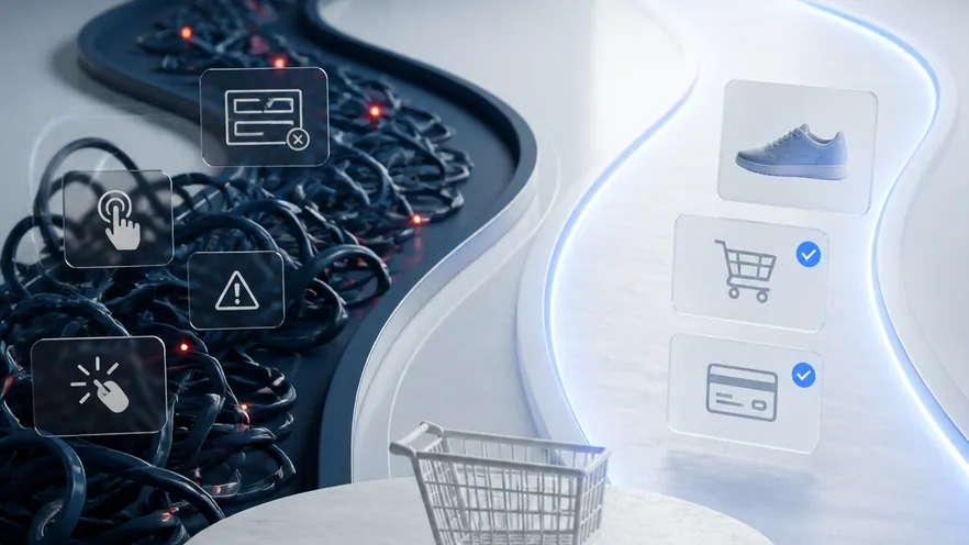 Side-by-side comparison of Glassbox session replay and Omniconvert Explore experimentation for eCommerce.