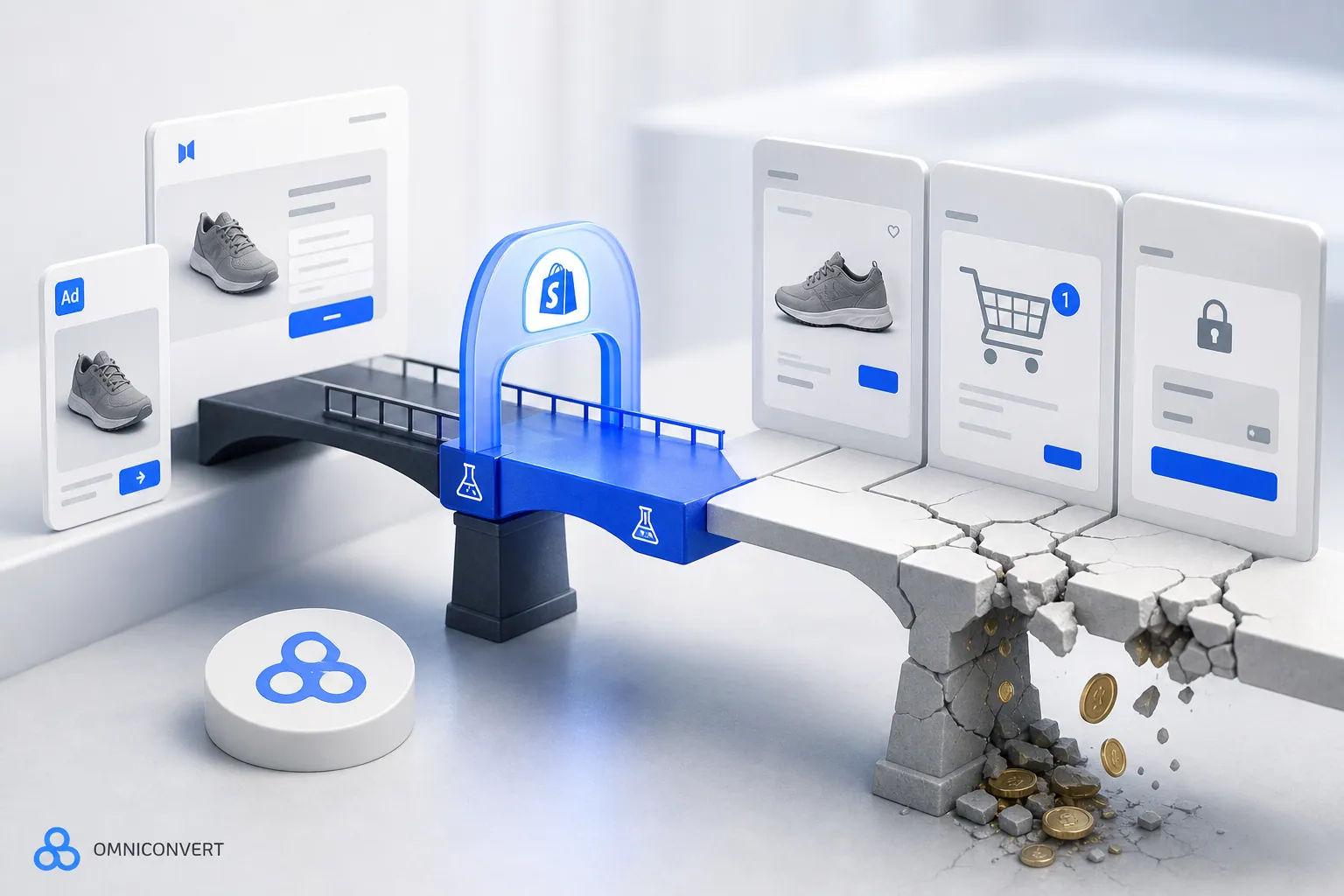 Omniconvert Explore and Instapage compared for post-click landing pages versus Shopify CRO.