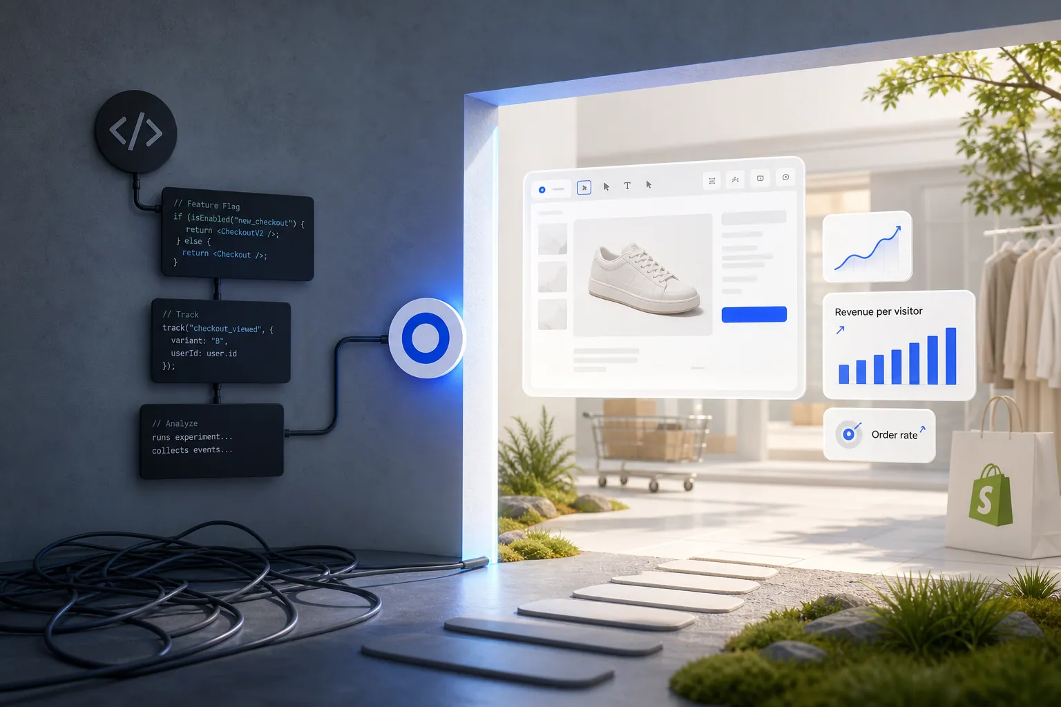 Omniconvert Explore and Statsig compared for engineering feature flag experiments versus Shopify eCommerce CRO.