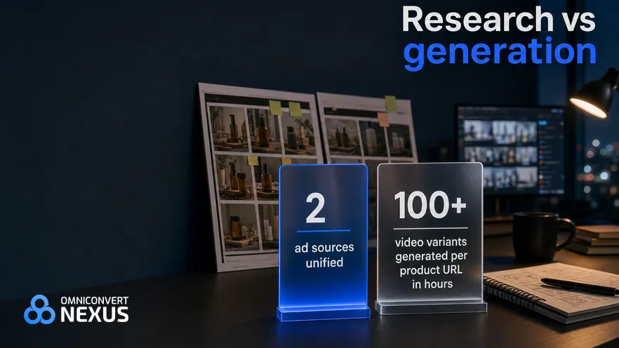 Atria vs Creatify vs Nexus (2026): Research vs generation