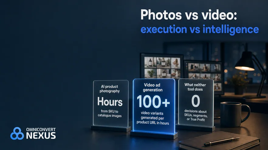 Caimera.ai vs Creatify vs Nexus by Omniconvert (2026): Photos vs video