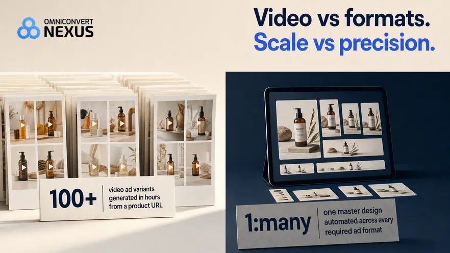 Creatify vs Creatopy vs Nexus by Omniconvert (2026): Video vs formats.