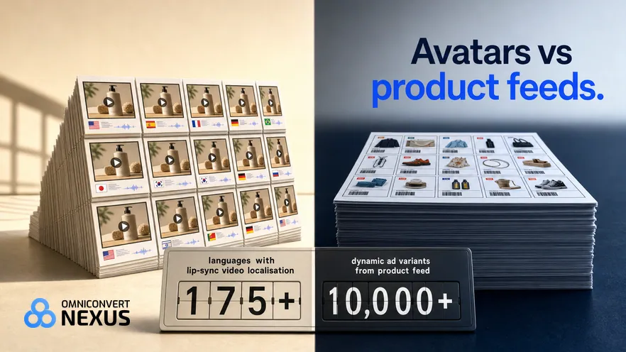HeyGen vs Hunch vs Nexus by Omniconvert (2026): Avatars vs product feeds.