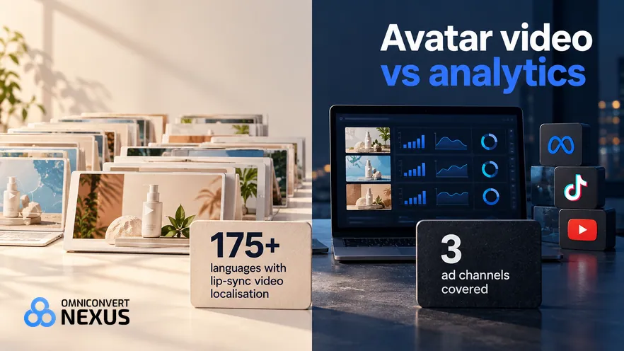 HeyGen vs Motion vs Nexus by Omniconvert (2026): Avatar video vs analytics