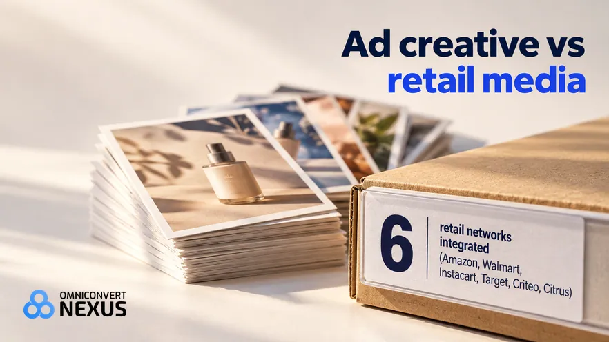 Icon.com vs Pacvue vs Nexus by Omniconvert (2026): Ad creative vs retail media