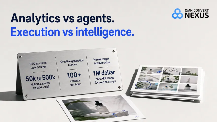 Motion vs Omneky vs Nexus by Omniconvert (2026): analytics vs agents