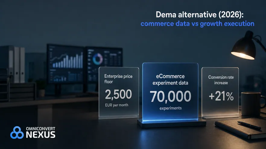 Nexus by Omniconvert compared with Dema, an agentic commerce intelligence platform for DTC brands.