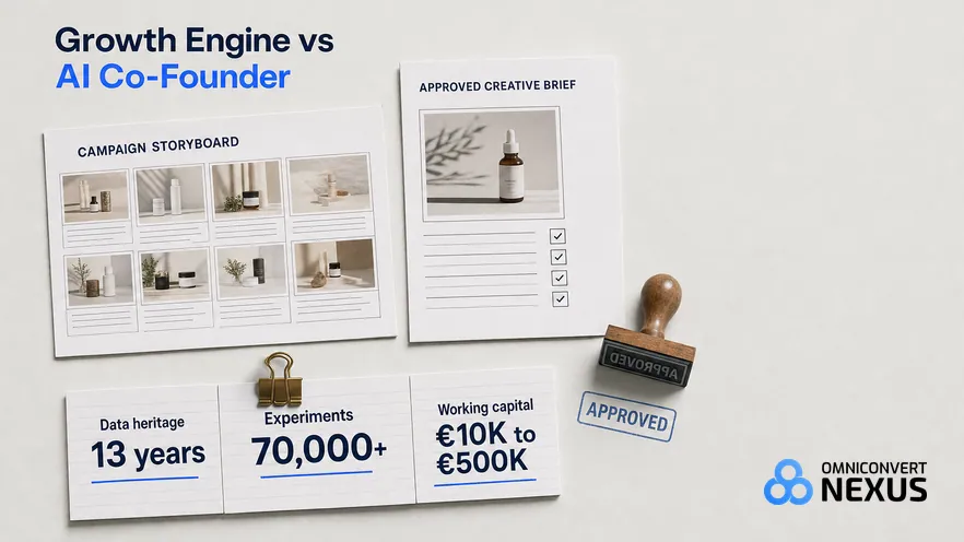 Nexus by Omniconvert compared with Luca, an AI co-founder for eCommerce finance and capital.