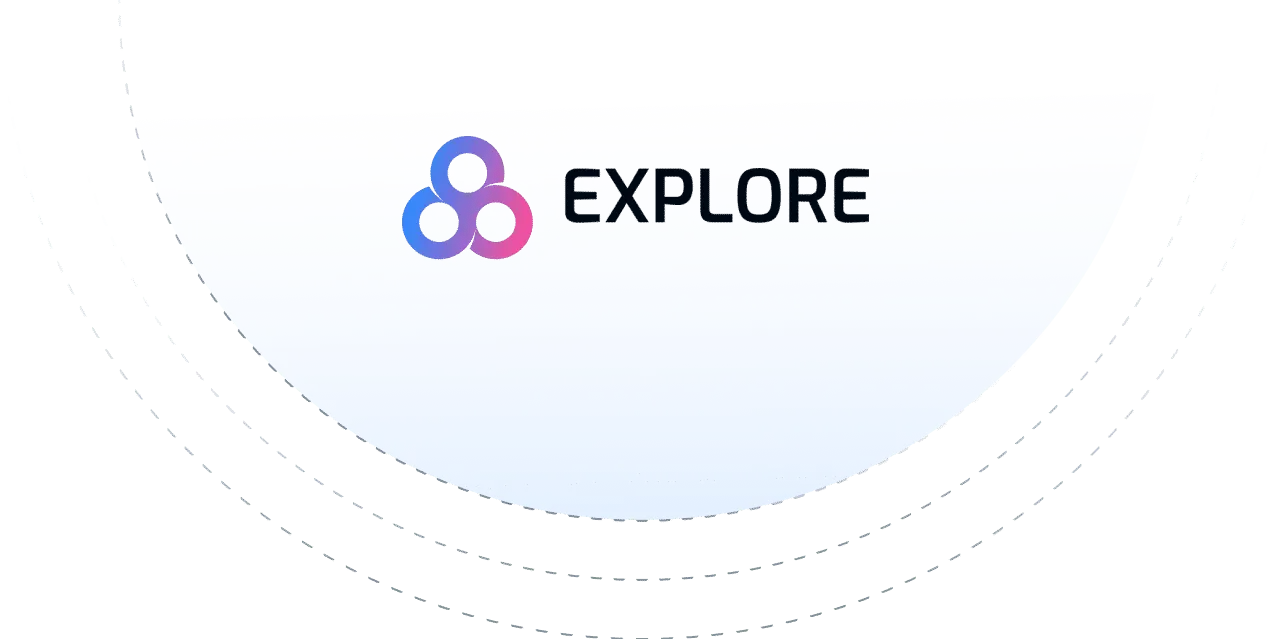 Omniconvert Explore logo with gradient icon