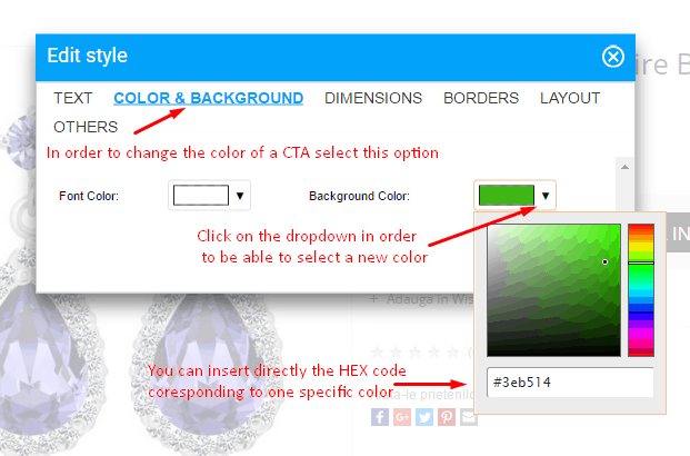 a b test color background