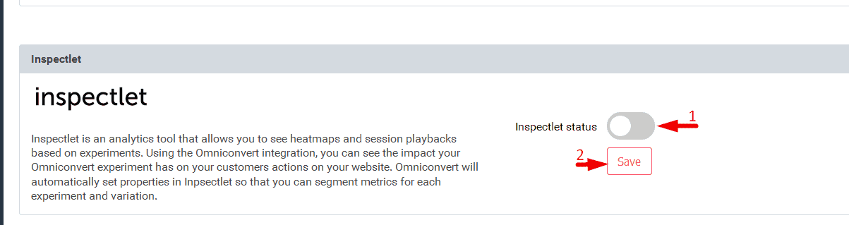 inspectlet integration